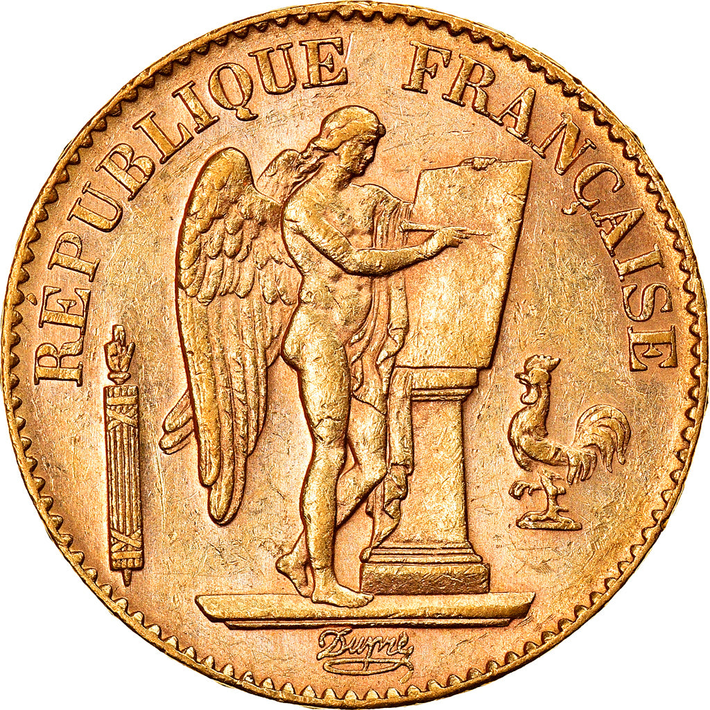 Münze, Frankreich, Génie, 20 Francs, 1890, Paris, SS+, Gold, KM:825