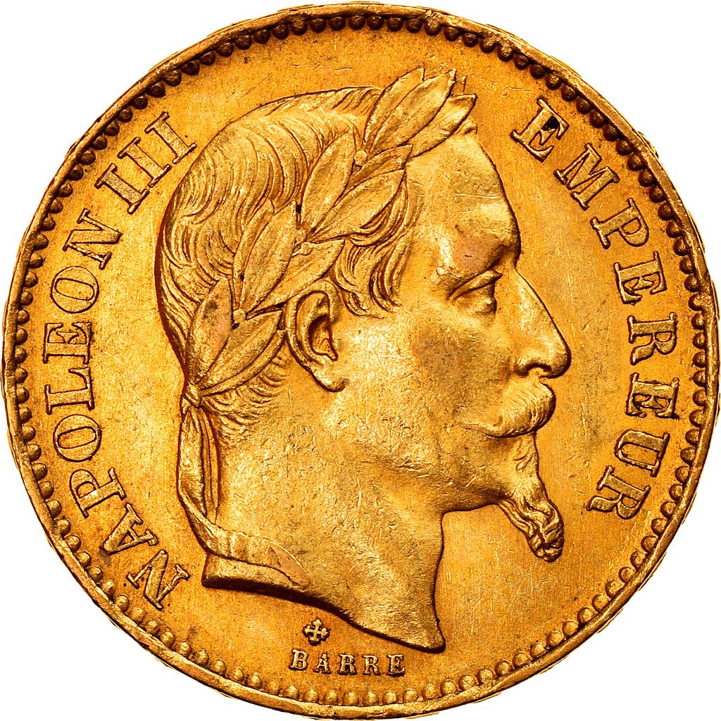 Monnaie, France, Napoleon III, 20 Francs, 1866, Strasbourg, SUP, Or