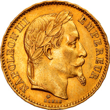 Monnaie, France, Napoleon III, 20 Francs, 1866, Strasbourg, SUP, Or