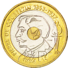 FRANCE, 20 Francs, 1994, KM #E146, MS(60-62), Tri-Metallic, Gadoury #873, 8.93