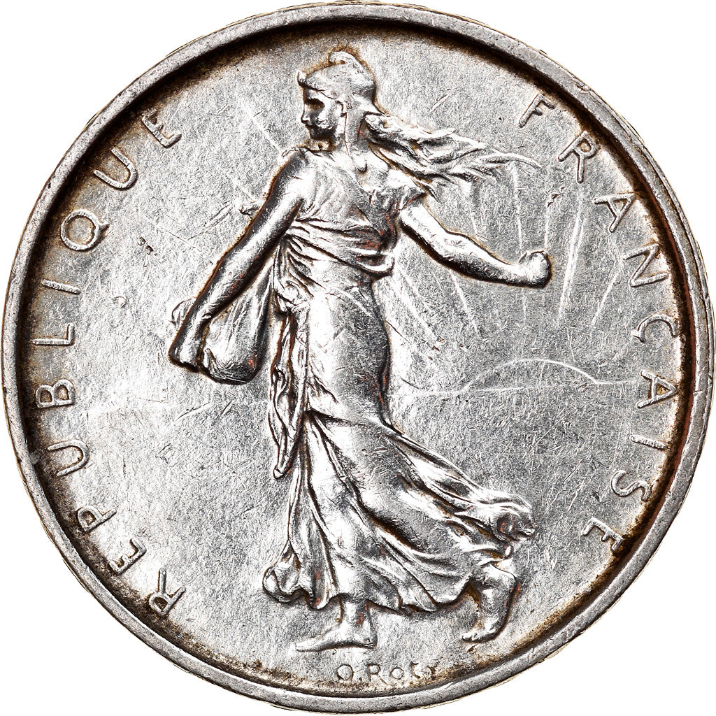 Münze, Frankreich, Semeuse, 5 Francs, 1967, Paris, SS+, Silber, KM:926