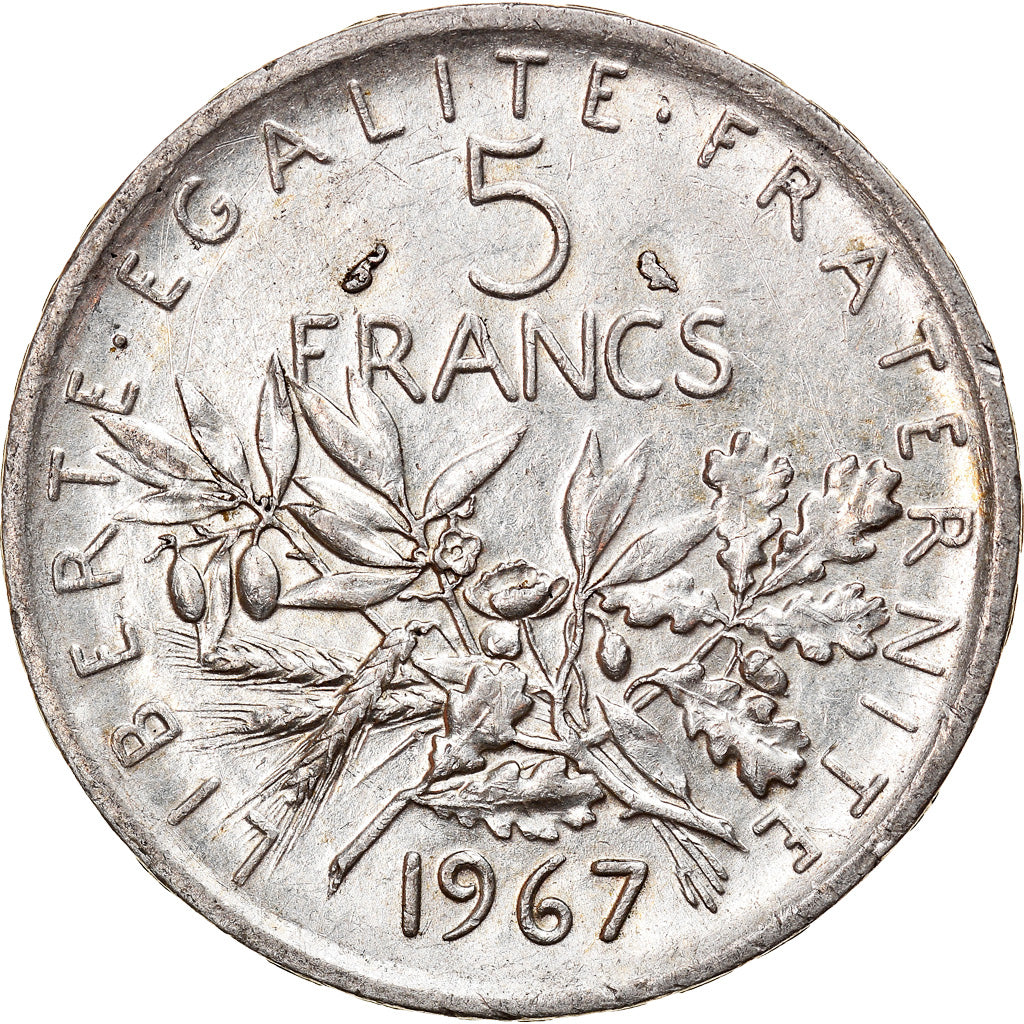 Monnaie, France, Semeuse, 5 Francs, 1967, Paris, TTB+, Argent, Gadoury:770