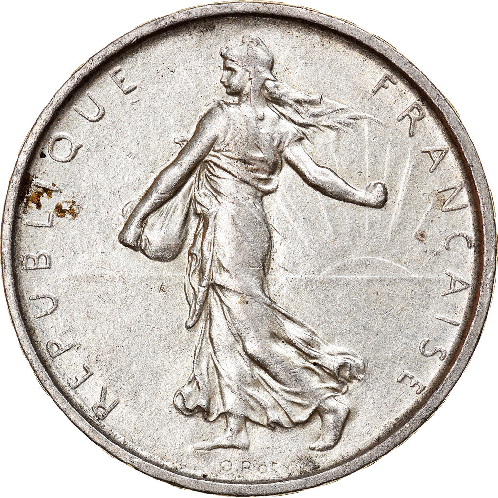 Coin, France, Semeuse, 5 Francs, 1967, Paris, AU(50-53), Silver, KM:926