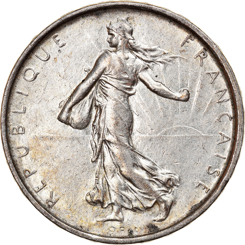 Moeda, França, Semeuse, 5 Francs, 1967, Paris, AU(50-53), Prata, KM:926