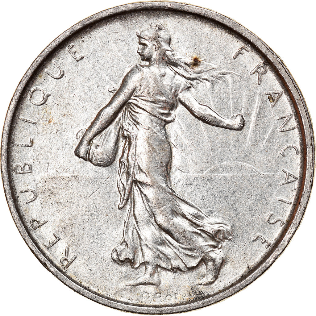 Coin, France, Semeuse, 5 Francs, 1967, Paris, AU(50-53), Silver, KM:926