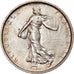 Moneda, Francia, Semeuse, 5 Francs, 1967, Paris, MBC+, Plata, KM:926