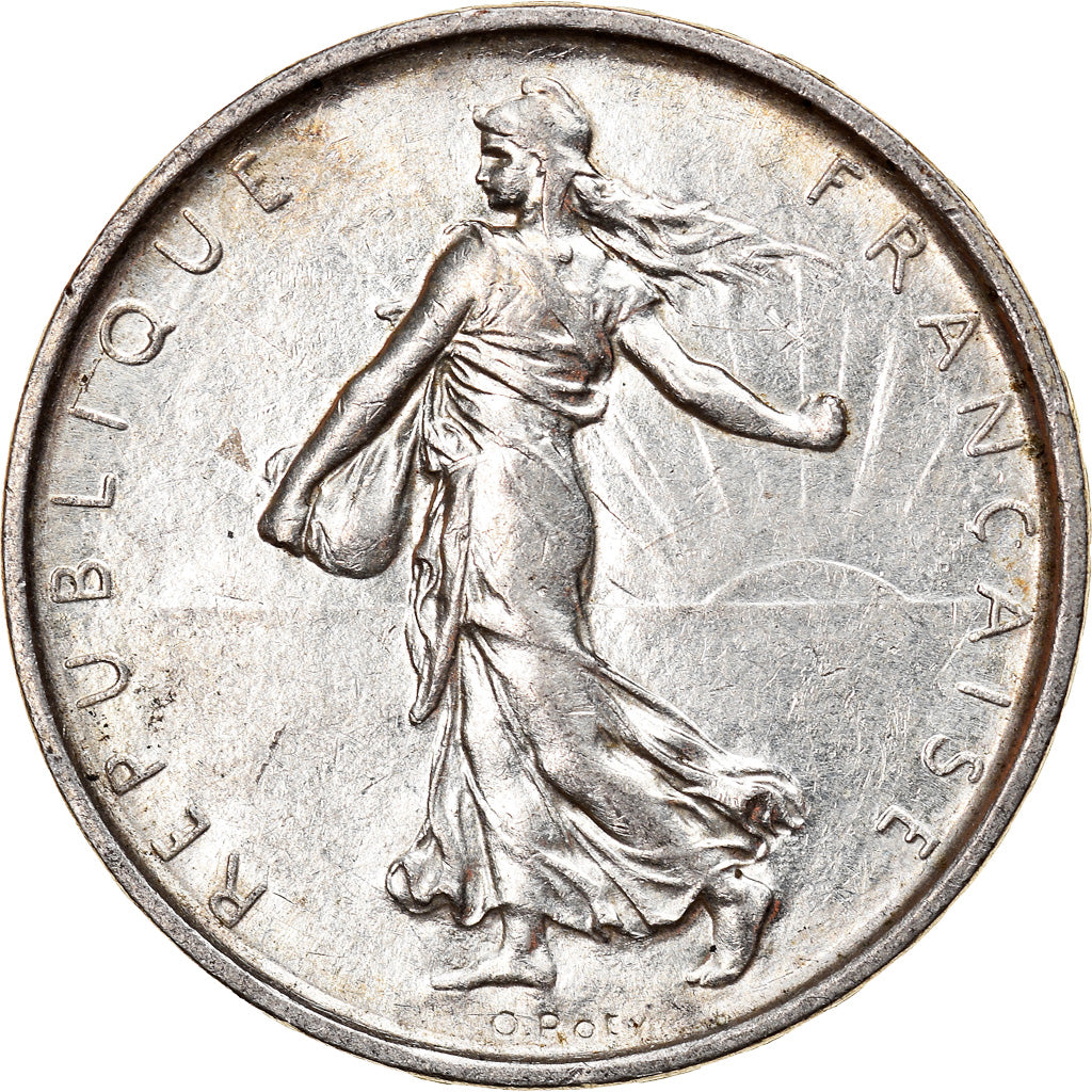 Coin, France, Semeuse, 5 Francs, 1967, Paris, AU(50-53), Silver, KM:926