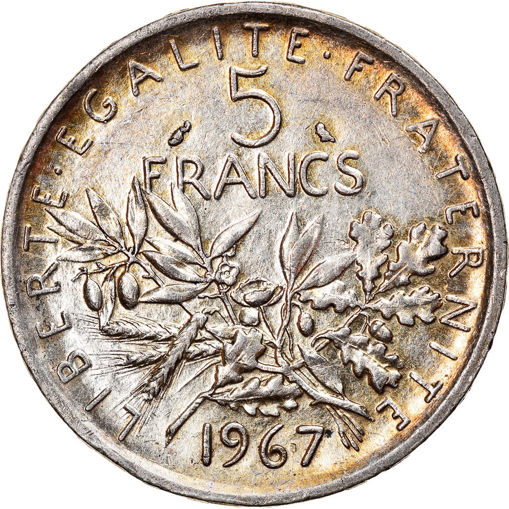 Monnaie, France, Semeuse, 5 Francs, 1967, Paris, SUP, Argent, Gadoury:770