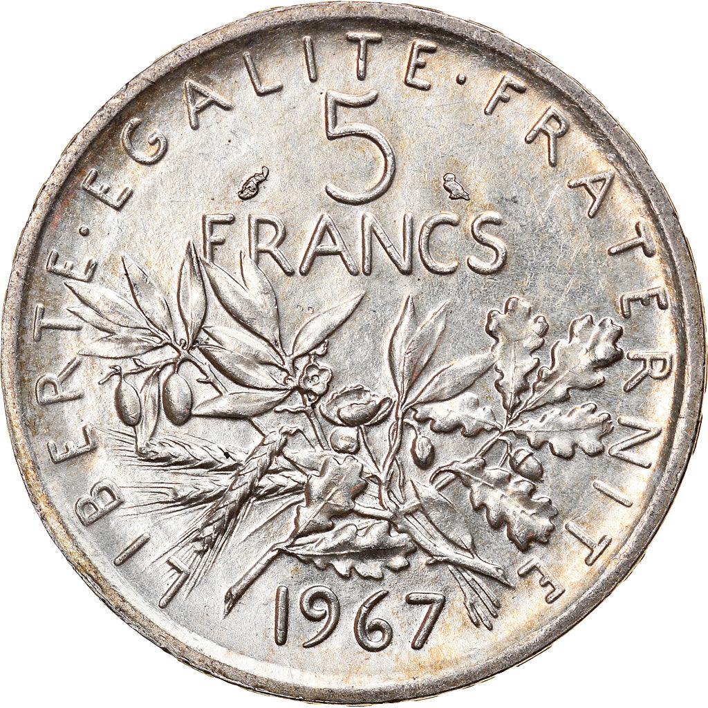 Monnaie, France, Semeuse, 5 Francs, 1967, Paris, SUP, Argent, Gadoury:770