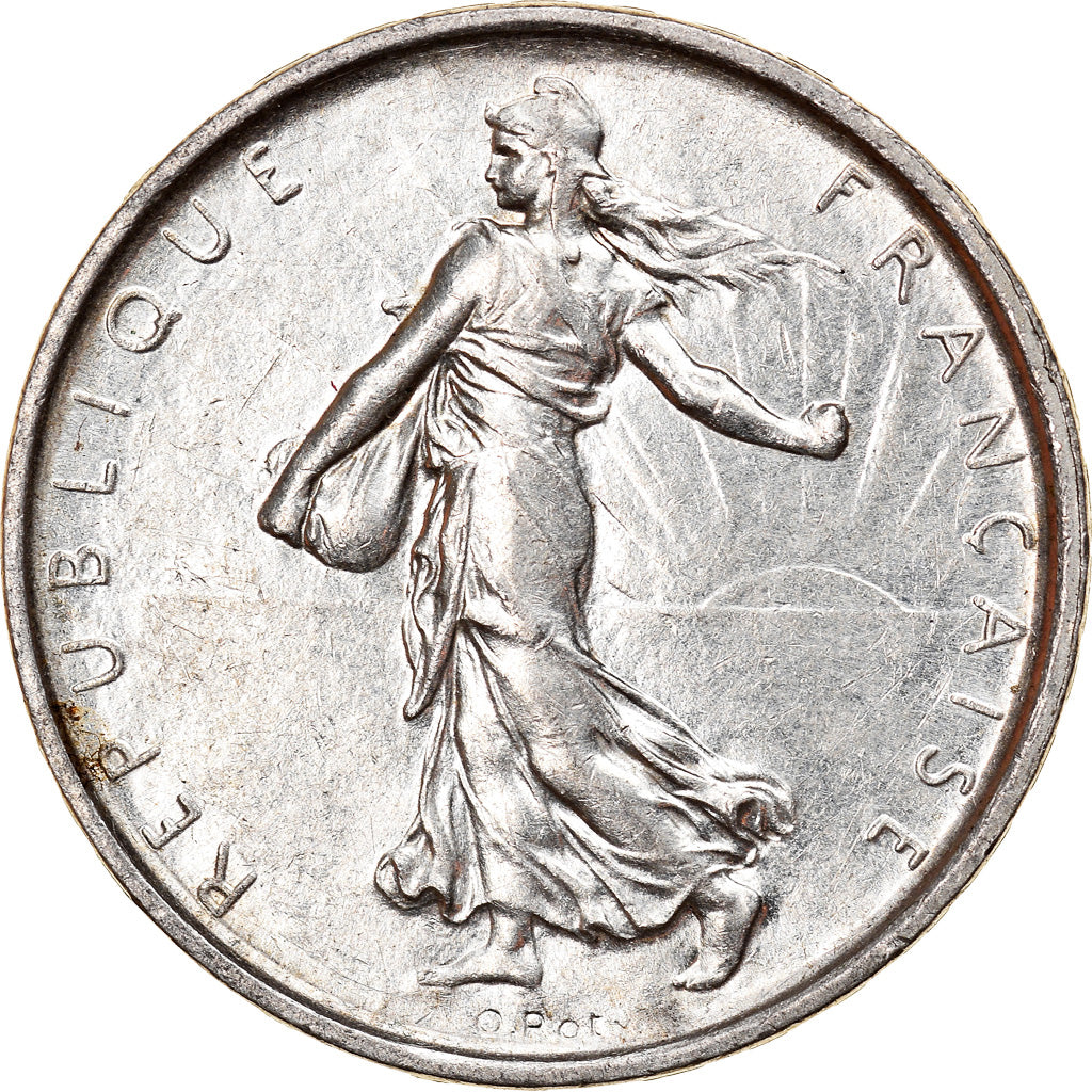 Coin, France, Semeuse, 5 Francs, 1967, Paris, AU(55-58), Silver, KM:926
