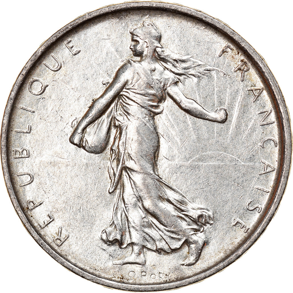 Coin, France, Semeuse, 5 Francs, 1967, Paris, AU(55-58), Silver, KM:926