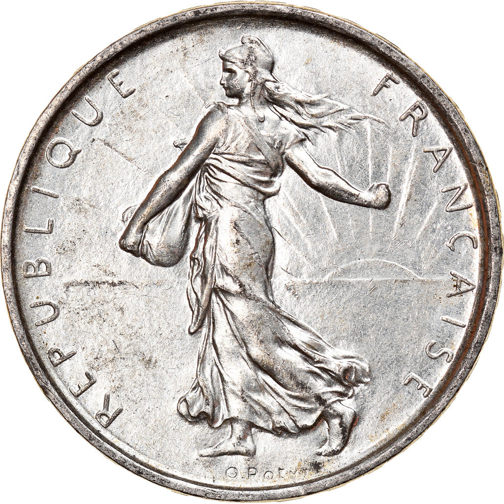 Coin, France, Semeuse, 5 Francs, 1967, Paris, AU(55-58), Silver, KM:926