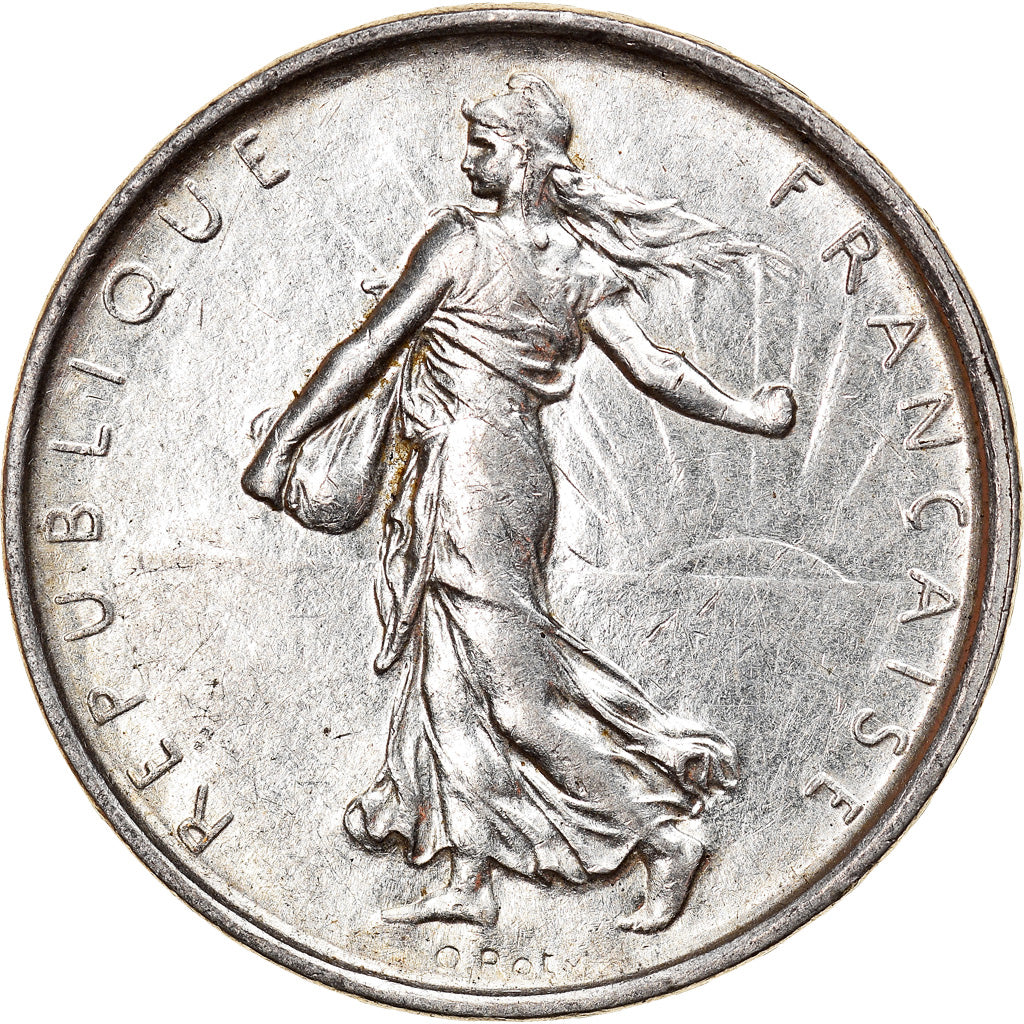 Coin, France, Semeuse, 5 Francs, 1967, Paris, AU(55-58), Silver, KM:926
