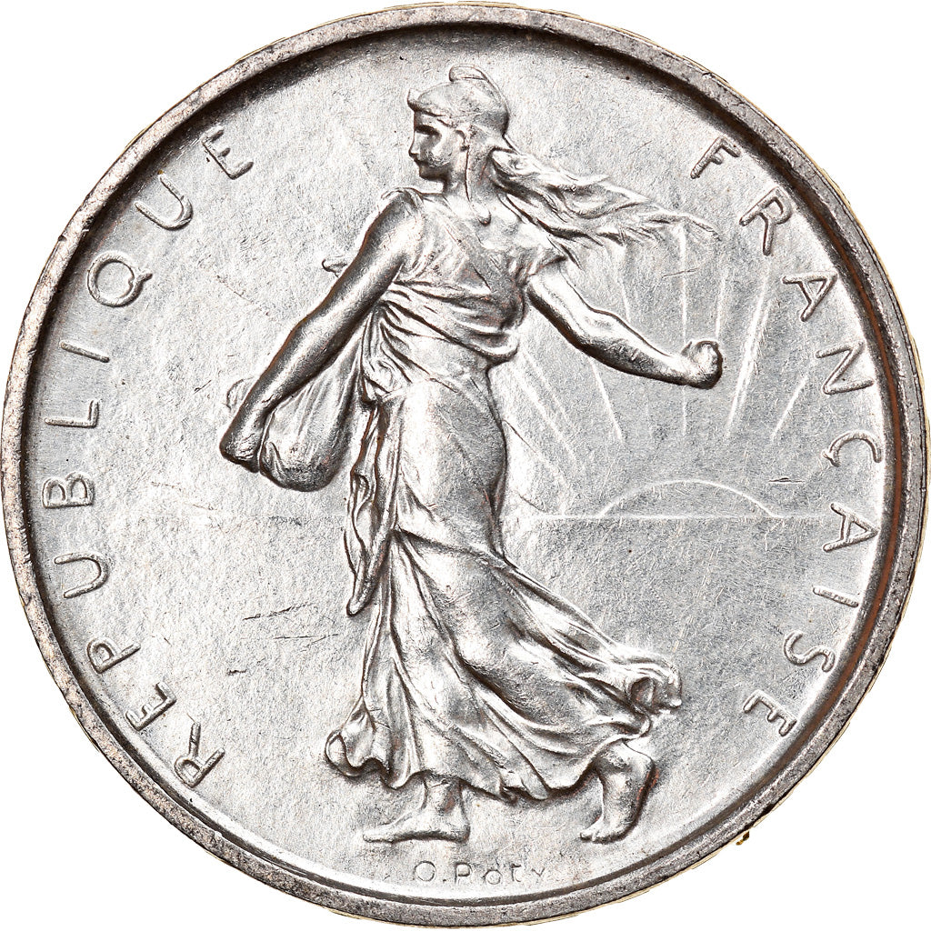 Coin, France, Semeuse, 5 Francs, 1967, Paris, AU(55-58), Silver, KM:926