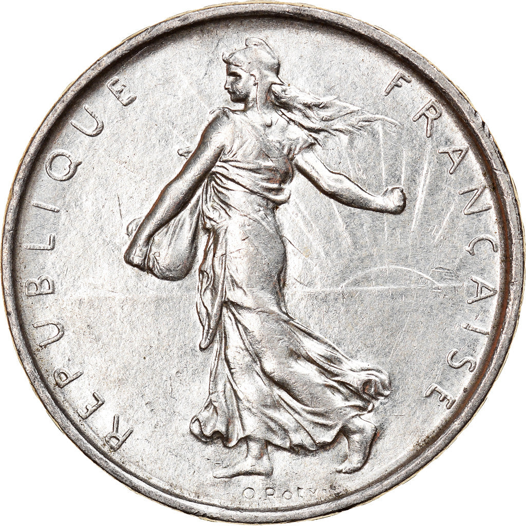 Coin, France, Semeuse, 5 Francs, 1967, Paris, AU(55-58), Silver, KM:926