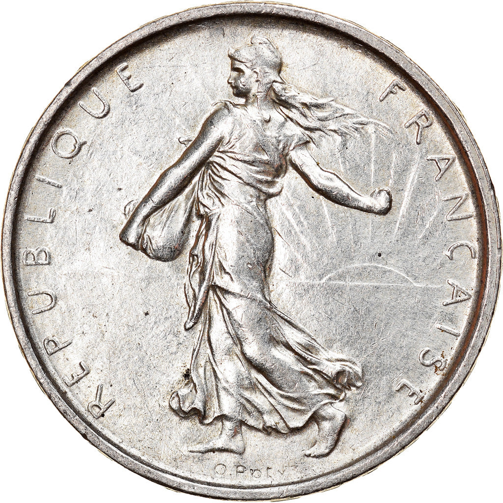 Coin, France, Semeuse, 5 Francs, 1967, Paris, AU(55-58), Silver, KM:926
