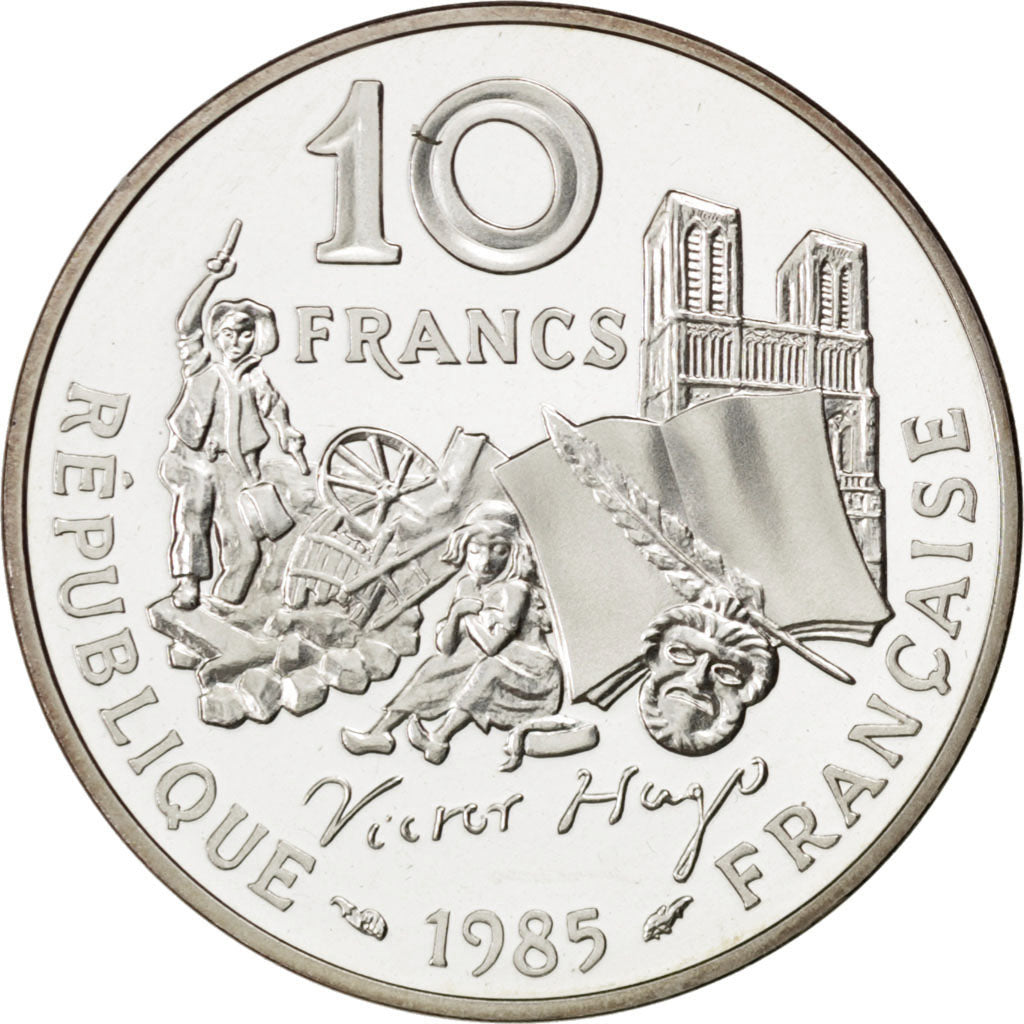 FRANCE, 10 Francs, 1985, KM #956b, MS(63), Silver, 26, Gadoury #819, 12.00