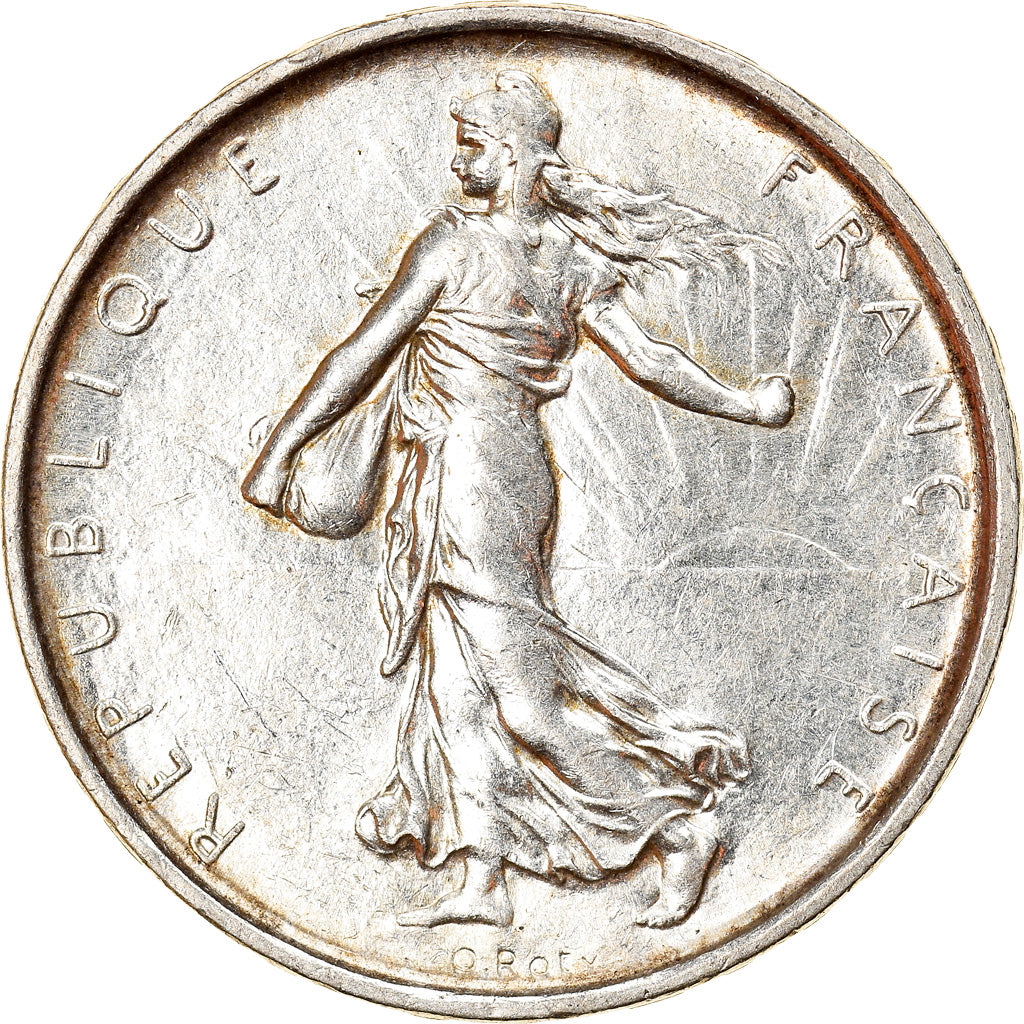Coin, France, Semeuse, 5 Francs, 1967, Paris, AU(55-58), Silver, KM:926