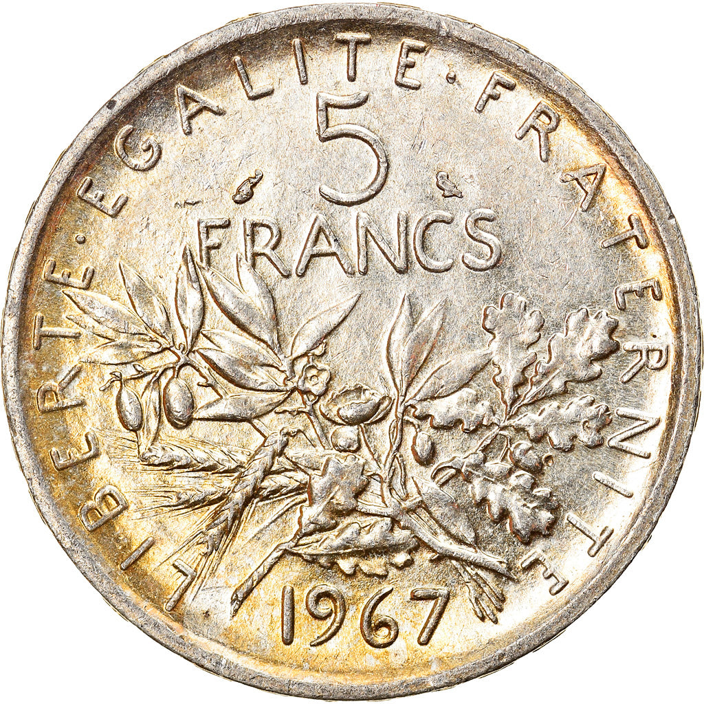 Monnaie, France, Semeuse, 5 Francs, 1967, Paris, SUP, Argent, Gadoury:770