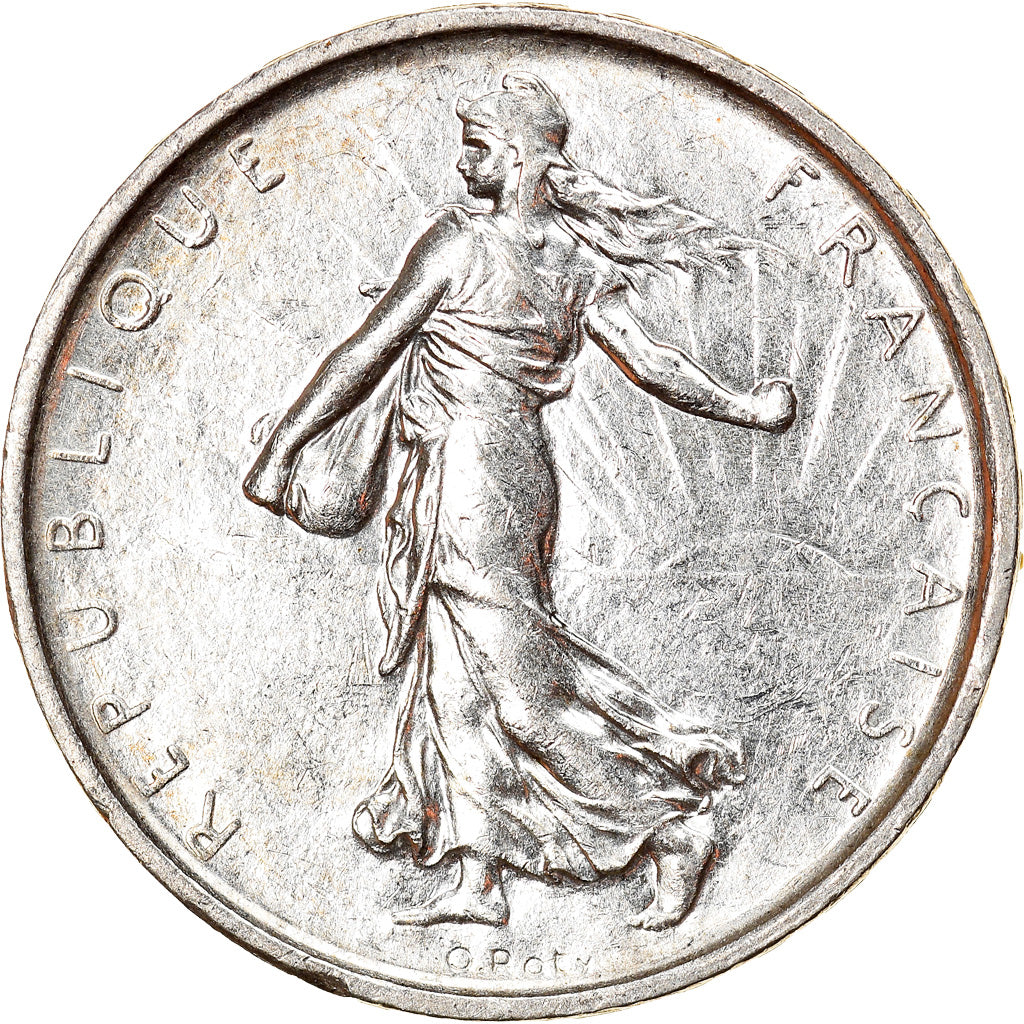 Coin, France, Semeuse, 5 Francs, 1967, Paris, AU(55-58), Silver, KM:926