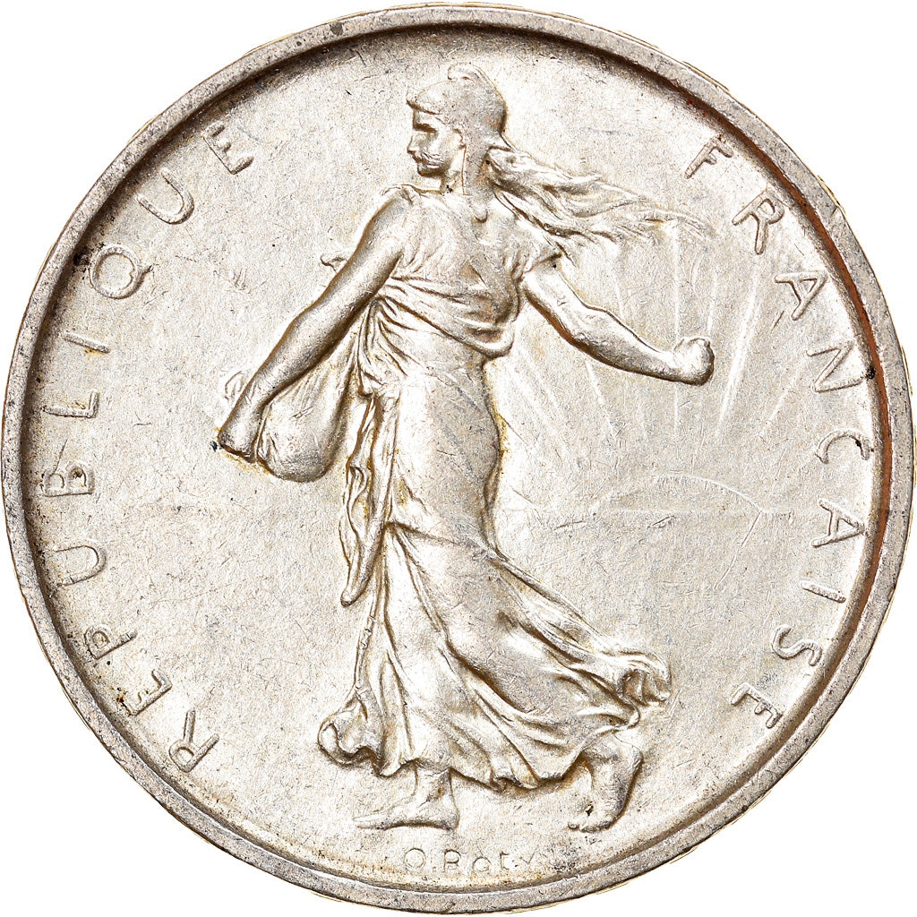 Coin, France, Semeuse, 5 Francs, 1967, Paris, AU(55-58), Silver, KM:926