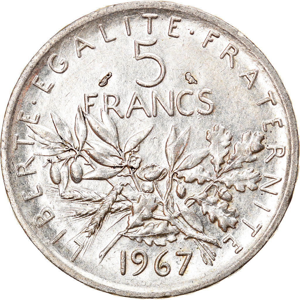 Monnaie, France, Semeuse, 5 Francs, 1967, Paris, SUP, Argent, Gadoury:770