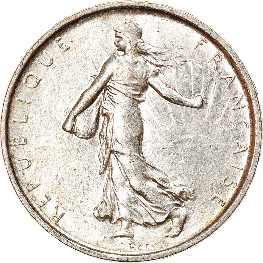 Coin, France, Semeuse, 5 Francs, 1967, Paris, AU(55-58), Silver, KM:926