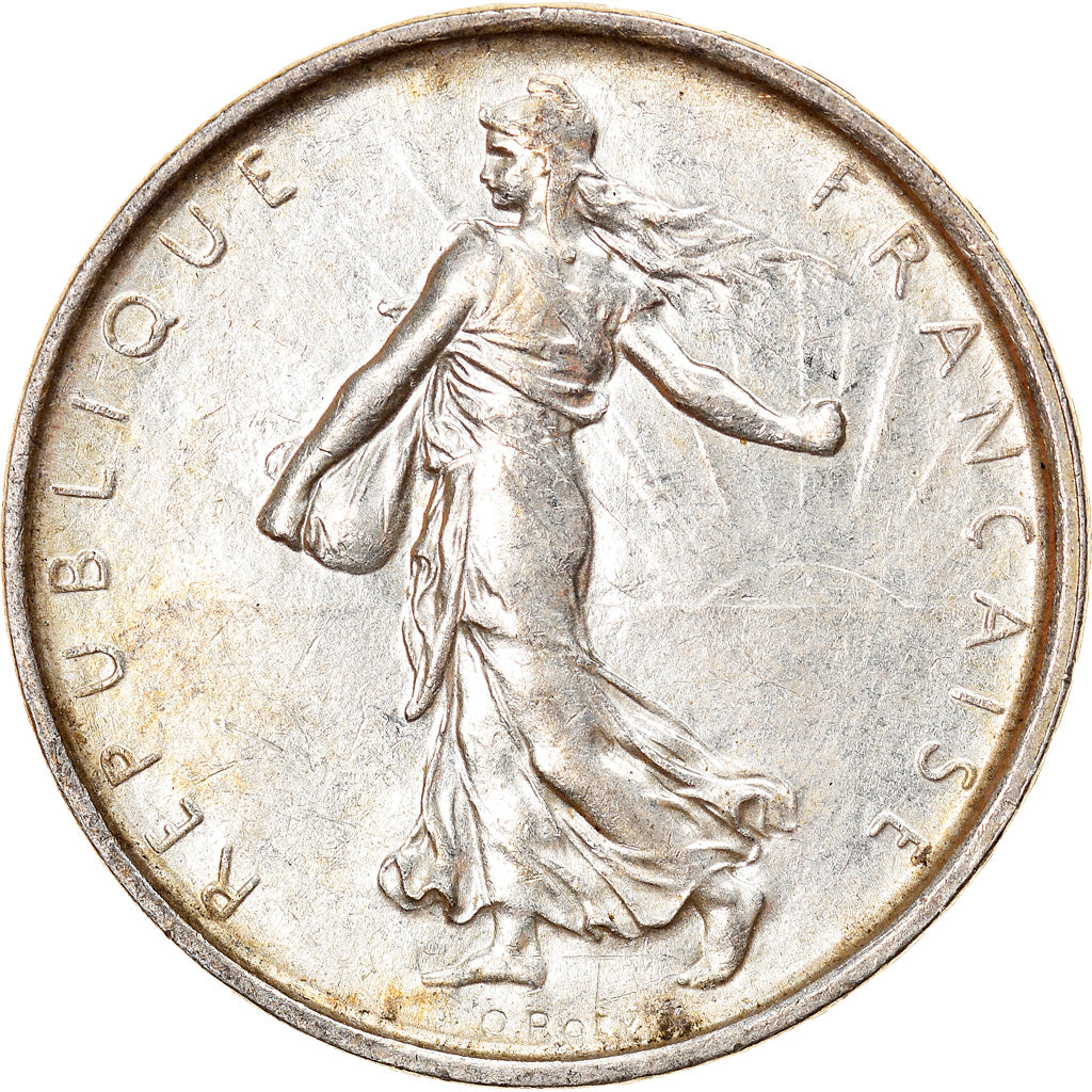 Coin, France, Semeuse, 5 Francs, 1967, Paris, AU(55-58), Silver, KM:926