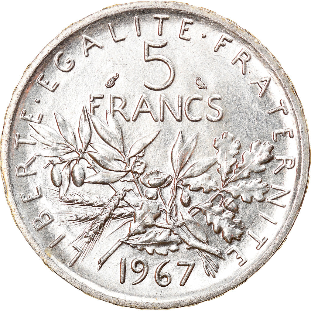 Monnaie, France, Semeuse, 5 Francs, 1967, Paris, SUP+, Argent, Gadoury:770