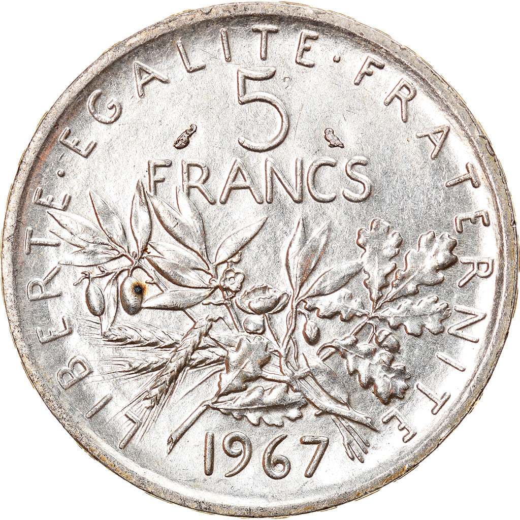 Monnaie, France, Semeuse, 5 Francs, 1967, Paris, SUP+, Argent, Gadoury:770