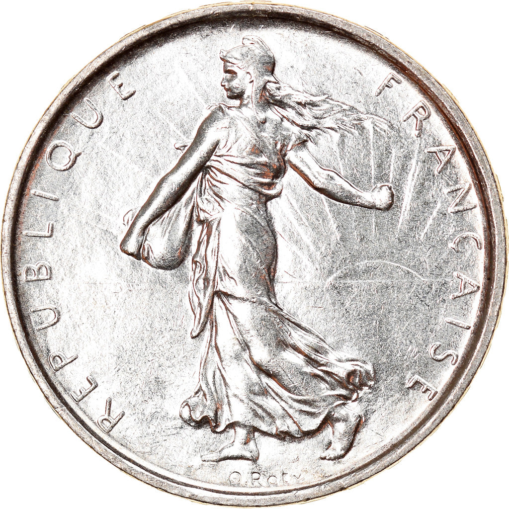 Münze, Frankreich, Semeuse, 5 Francs, 1967, Paris, VZ+, Silber, KM:926