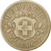 Coin, Switzerland, 10 Rappen, 1850, Strasbourg, VF(20-25), Billon, KM:6