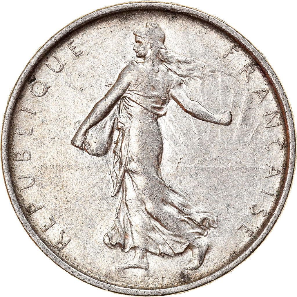 Moeda, França, Semeuse, 5 Francs, 1968, EF(40-45), Prata, KM:926, Gadoury:770
