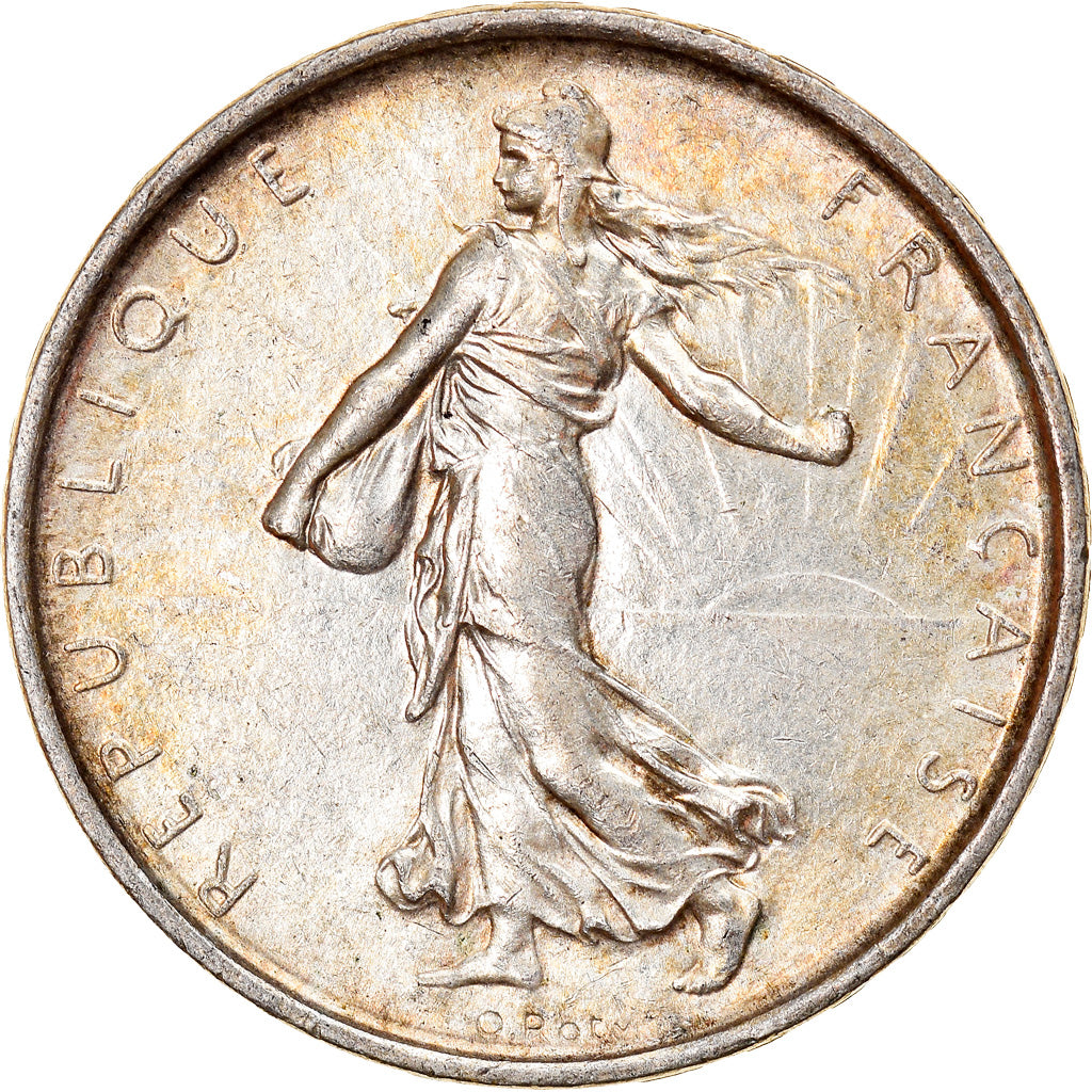 Munten, Frankrijk, Semeuse, 5 Francs, 1968, ZF+, Zilver, KM:926, Gadoury:770