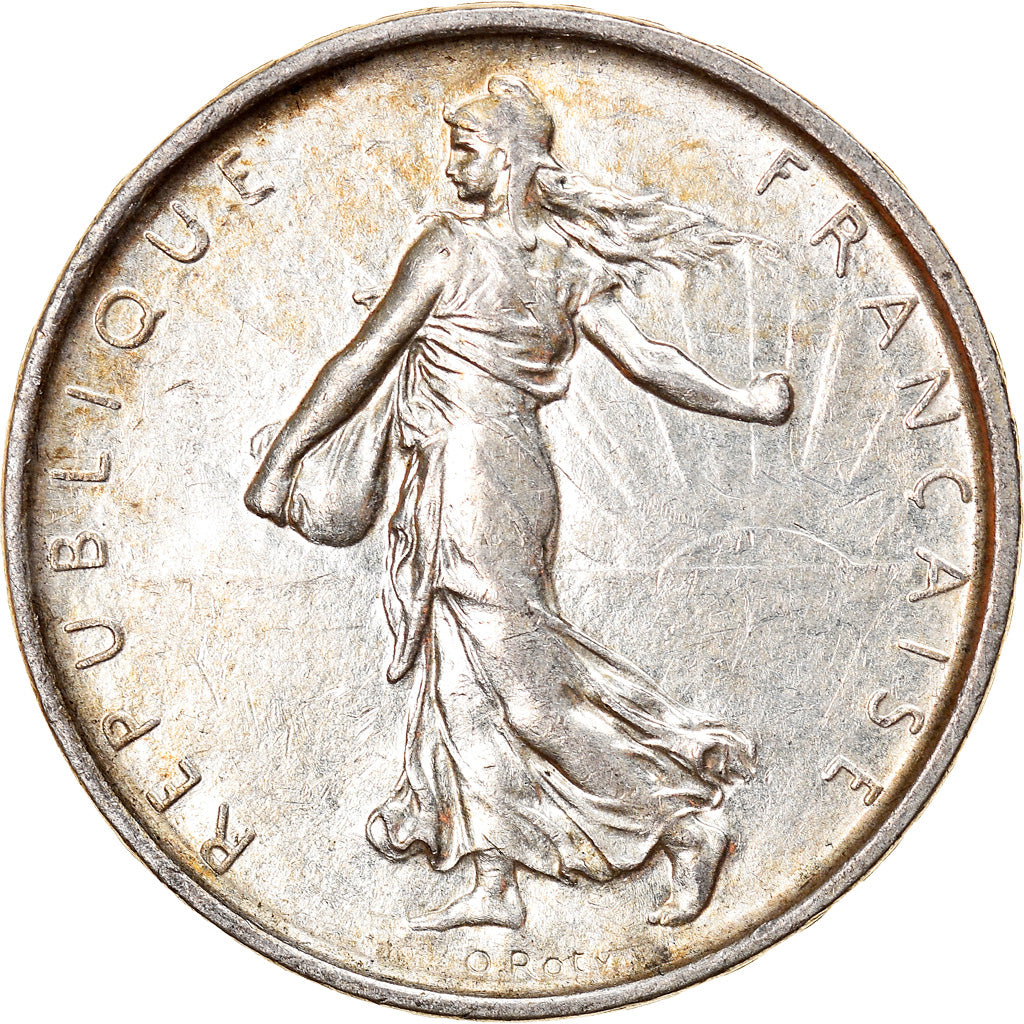Moneta, Francja, Semeuse, 5 Francs, 1968, AU(50-53), Srebro, KM:926, Gadoury:770