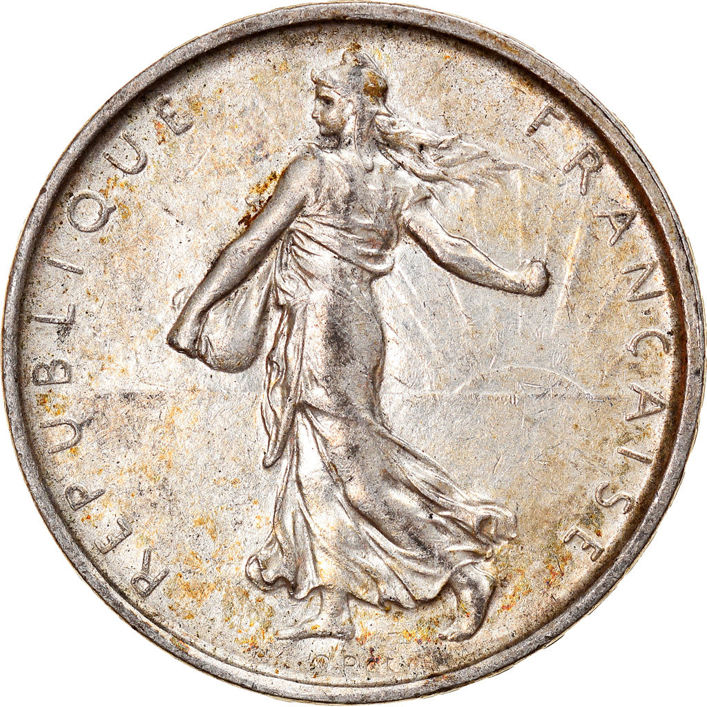 Moneda, Francia, Semeuse, 5 Francs, 1968, MBC+, Plata, KM:926, Gadoury:770