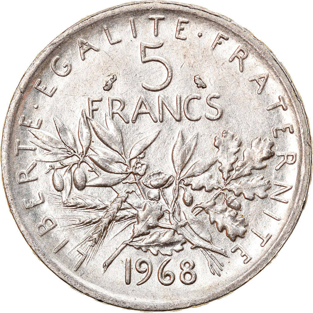 Monnaie, France, Semeuse, 5 Francs, 1968, SUP, Argent, Gadoury:770, KM:926