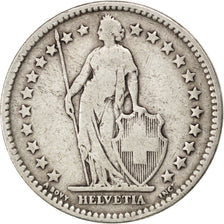 SWITZERLAND, 2 Francs, 1879, Bern, KM #21, VF(20-25), Silver, 27.4, 9.74