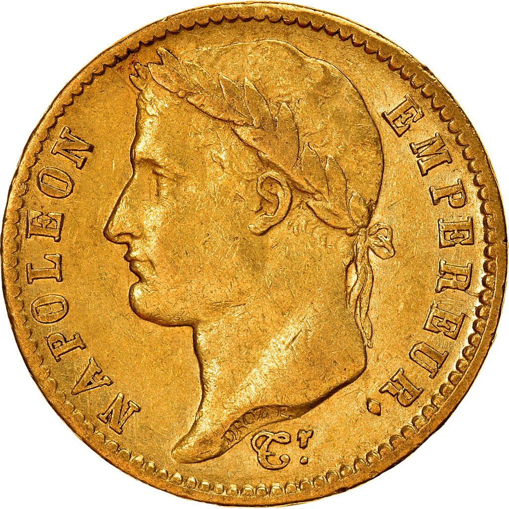 Moneda, Francia, Napoléon I, 20 Francs, 1813, Paris, MBC, Oro, KM:695.1