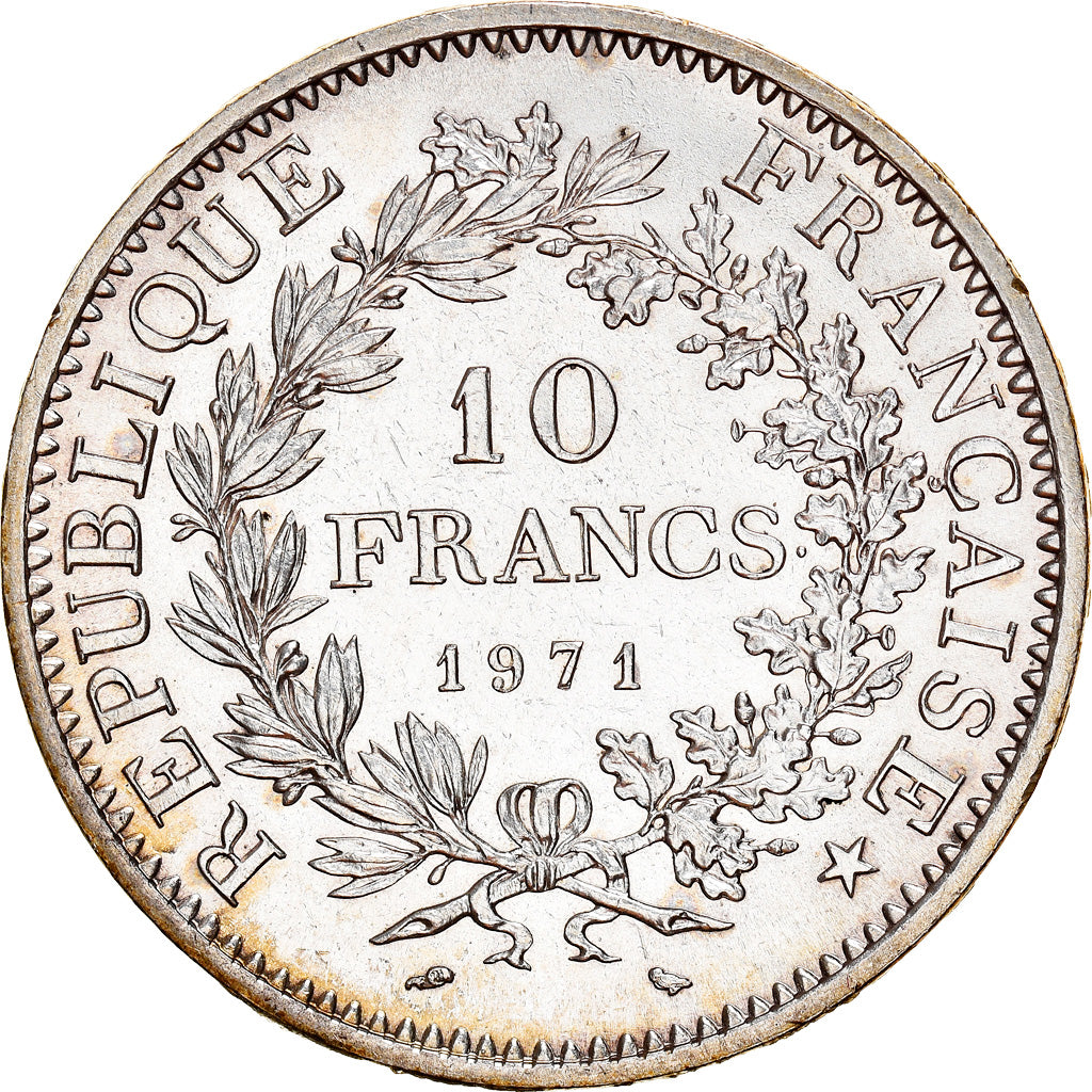 Moneda, Francia, Hercule, 10 Francs, 1971, Paris, EBC, Plata, KM:932
