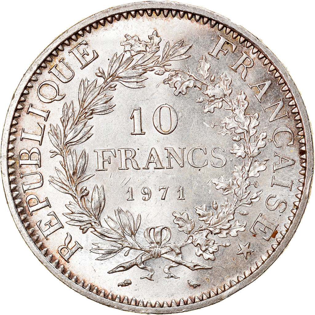 Moneta, Francia, Hercule, 10 Francs, 1971, Paris, SPL, Argento, KM:932