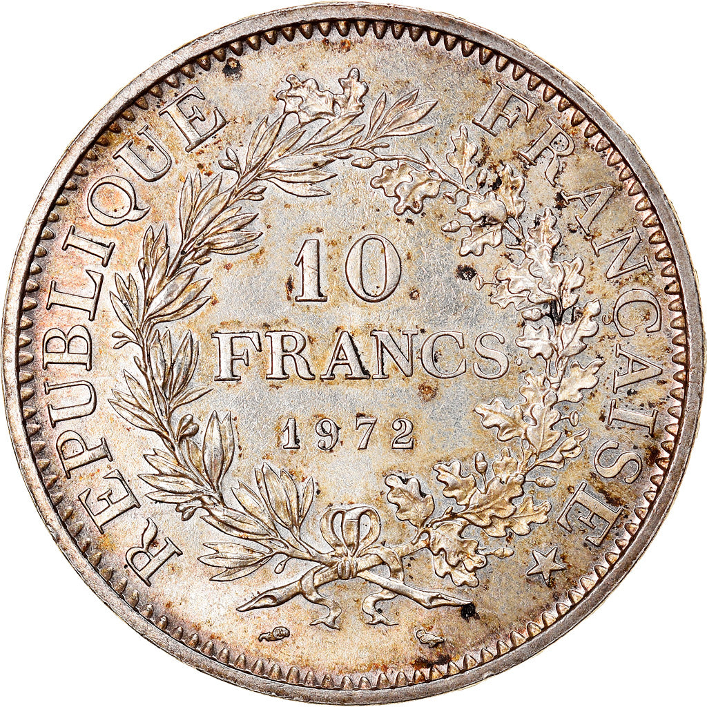 Moneta, Francia, Hercule, 10 Francs, 1972, Paris, SPL, Argento, KM:932