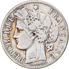 Münze, Frankreich, Cérès, 2 Francs, 1881, Paris, S+, Silber, KM:817.1