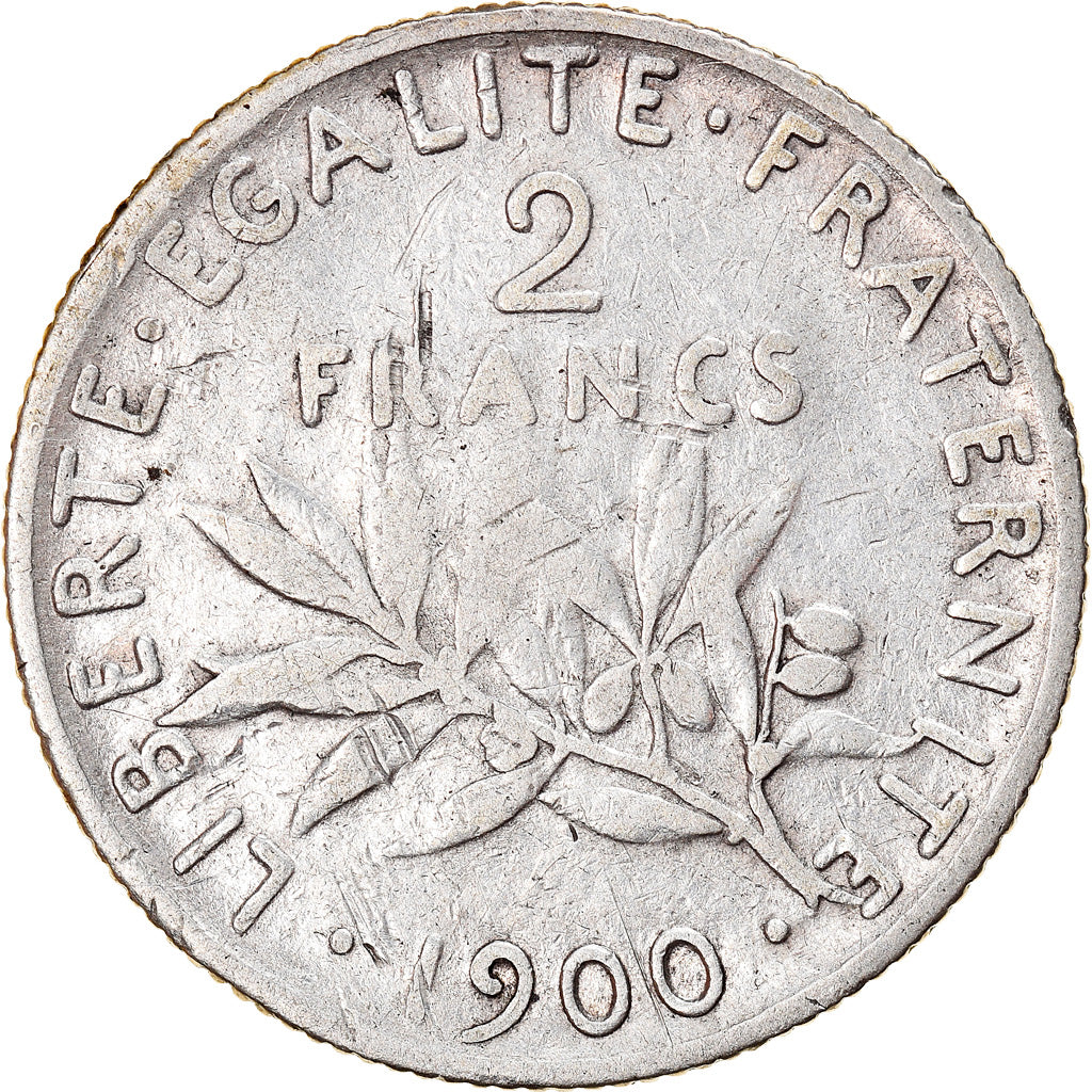 Münze, Frankreich, Semeuse, 2 Francs, 1900, Paris, S, Silber, KM:845.1