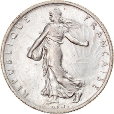 Moeda, França, Semeuse, 2 Francs, 1914, Castelsarrasin, MS(60-62), Prata