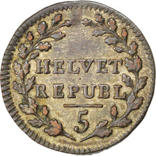 Coin, Switzerland, 1/2 Batzen, 1799, AU(50-53), Billon, KM:A5