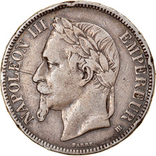 Coin, France, Napoléon III, 5 Francs, 1868, Strasbourg, VF(30-35), Silver