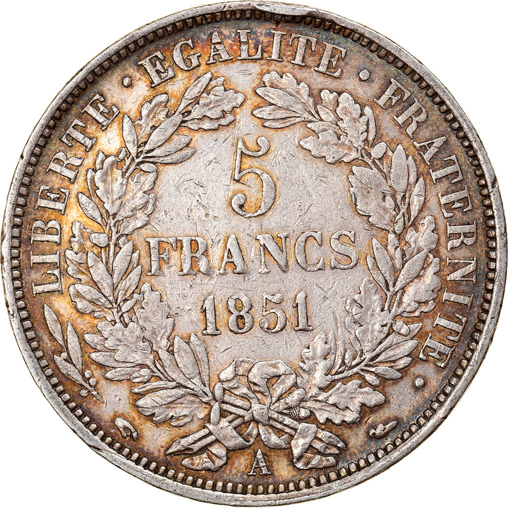 Monnaie, France, Cérès, 5 Francs, 1851, Paris, TB+, Argent, Gadoury:719
