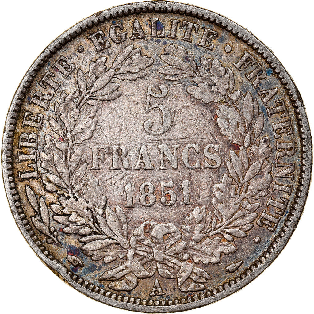 Monnaie, France, Cérès, 5 Francs, 1851, Paris, TB+, Argent, Gadoury:719