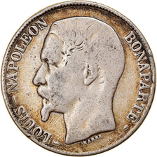 Moeda, França, Napoléon III, 5 Francs, 1852, Paris, VF(20-25), Prata, KM:773.1
